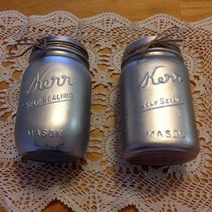 Kerr Mason jar for wedding, party or decor, silver